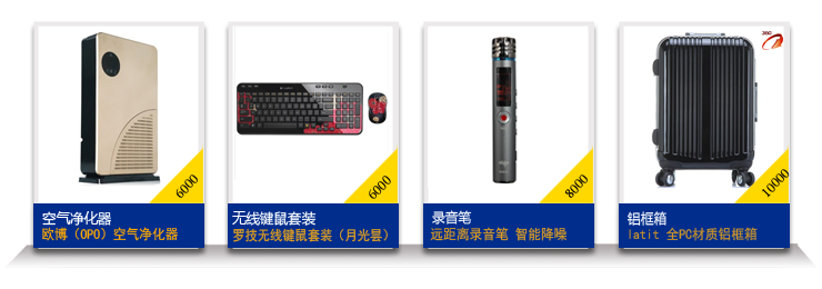 積分禮品展示